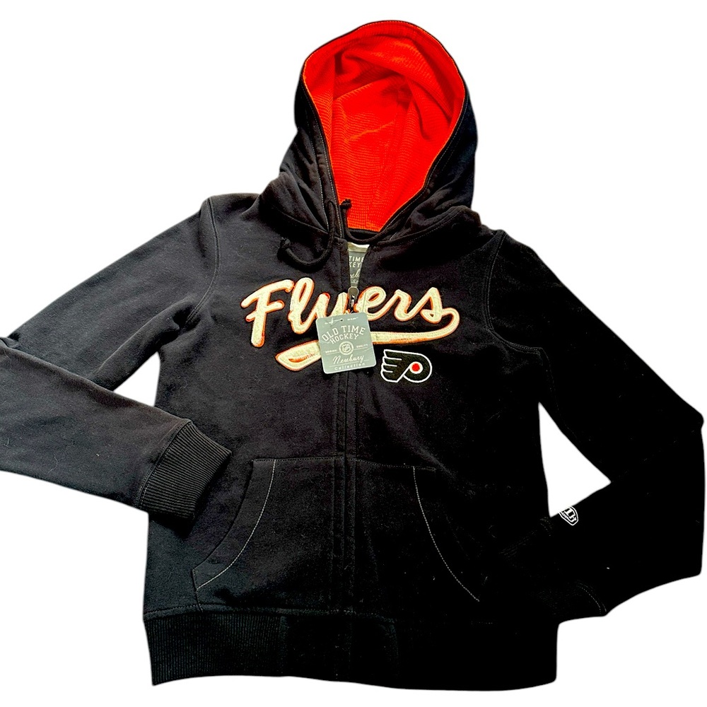 NWTS Philadelphia Flyers Nhl Old Time Hockey Hoodie Sweatshirt, Sz M, authentic - Picture 6 of 10